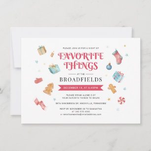 Invitation Fête de Noël Favorite Things