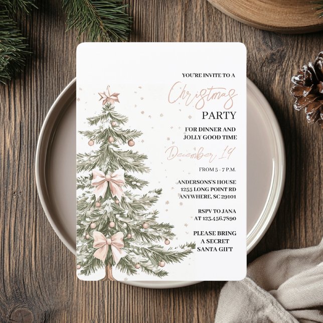 Invitation Fête de Noël | Festive (Créateur téléchargé)