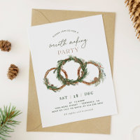 Fête de Noël Fête de fabrication de la couronne