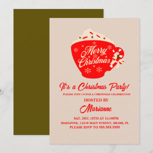 Invitation Fête de Noël Joyeux Noël Musique