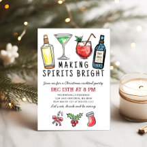 Fête de Noël « Making Spirits Bright » pour un coc