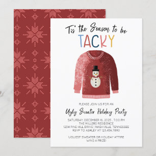 Invitation Fête de Noël moche