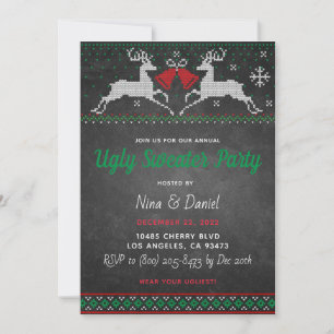 Invitation Fête de Noël moche