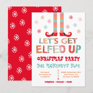 Invitation Fête de Noël, on se laisse aller