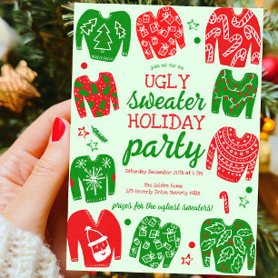 Invitation Fête de Noël PEU DOUCE FÊTE FÊTE SUR MESURE