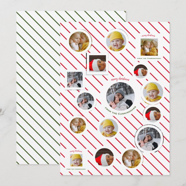 Invitation Fête de Noël 🎄 photo personnalisée (Devant / Derrière)
