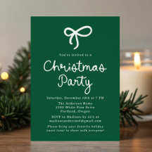Fête de Noël verte à l'écriture fantaisiste en for