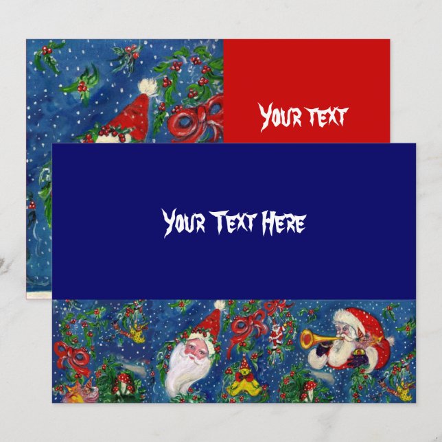 INVITATION FÊTE DE NUIT DE NOËL (Devant / Derrière)