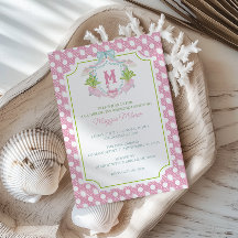 Fête de Palm Beach au style Prépa avec blason mono