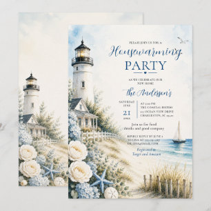 Invitation Fête de pendaison de crémaillère dans une maison d