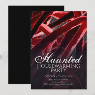 Invitation Fête de pendaison de crémaillère Halloween dans un