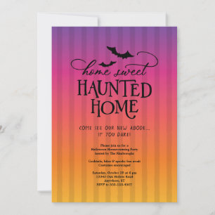Invitation Fête de Pendaison de Crémaillère Halloween Maison