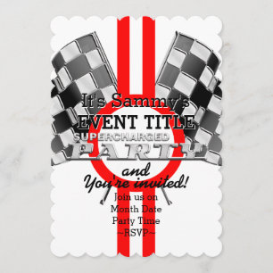 Invitation Fête de performances surchargée personnalisée