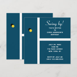 Invitation Fête de Pickleball Créative