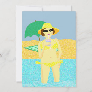 Invitation Fête de plage