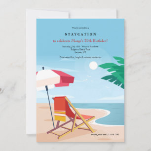 Invitation Fête de plage