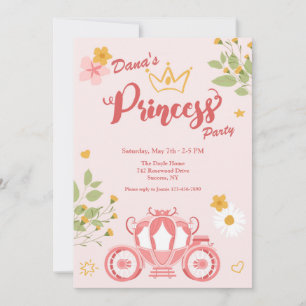 Invitation Fête de Princesse