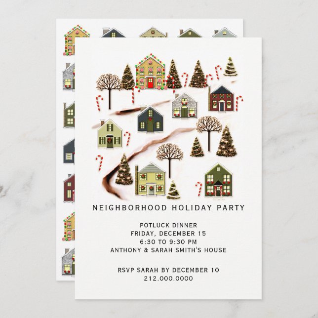 Invitation Fête de quartier (Devant / Derrière)