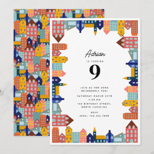 Invitation Fête de quartier Enfants Anniversaire