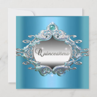 Invitation Fête de Quinceañera 15 ans Anniversaire Paillettes