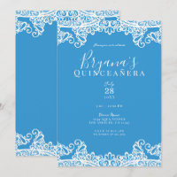 Fête de Quinceañera élégante en bleu aqua et dente