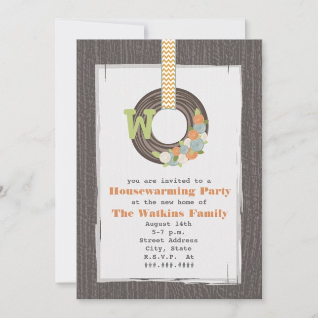 Invitation Fête de réchauffement des ménages inspirée par le  (Devant)