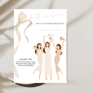 Invitation Fête de Remise de Cadeaux de Mariage "Tombez amour