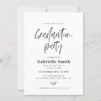 Fête de remise de diplômes en lettres tendance