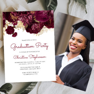 Invitation Fête de remise de diplômes florale en Bourgogne 20