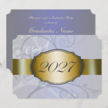 Fête de remise des diplômes 2027 Bleu ciel Récolte