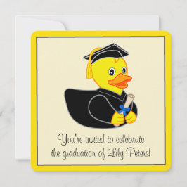Invitation Fête de remise des diplômes avec le diplômé en