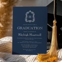 Fête de remise des diplômes Classique Monogramme B