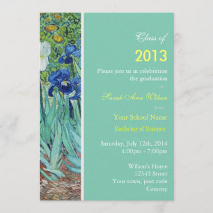 Invitation Fête de remise des diplômes des fleurs du jardin v