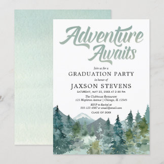 Invitation Fête de remise des diplômes des montagnes forestiè