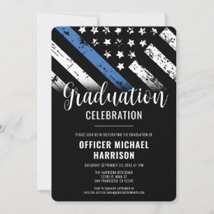 Invitation Fête de remise des diplômes d'un agent de police