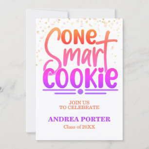 Invitation Fête de remise des diplômes One Smart Cookie