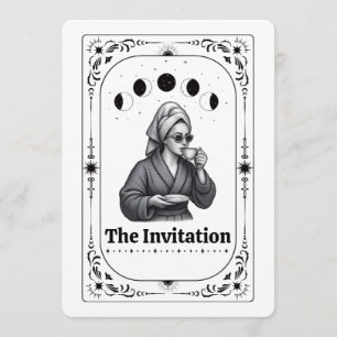 Invitation Fête de remise des diplômes Tarot Infirmière Ensei