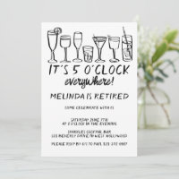 FÊTE DE RETRAITE 17H PARTOUT Boissons Cocktail