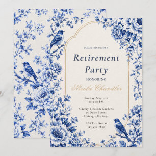 Invitation Fête de retraite chinoiserie