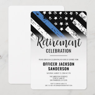 Invitation Fête de retraite du département de police