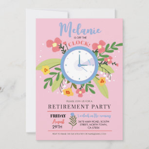 Invitation Fête de retraite en dehors des heures de travail p