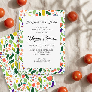 Invitation Fête de retraite FRAIS DU MARCHÉ SUR MESURE 