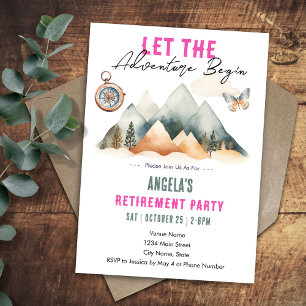 Invitation Fête de retraite : l'aventure commence