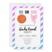Fête de Révélation du Sexe de Bébé Basketball Ruba