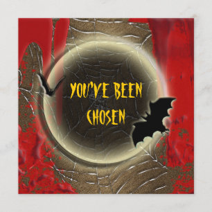 Invitation Fête de sang de la lune de chauve-souris