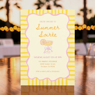 Invitation Fête de soirée d'été sans fin