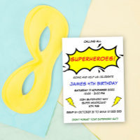 Fête de super-héros Joyeux Anniversaire
