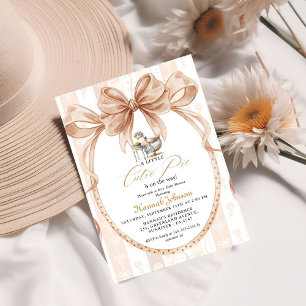 Invitation Fête de Thanksgiving pour bébé Boho Little Cutie P