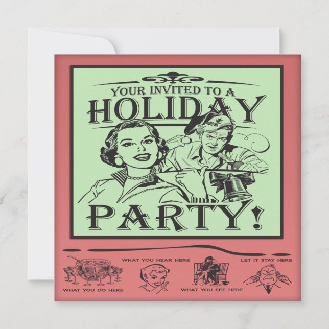Invitation Fête de vacances de Noël (Devant)