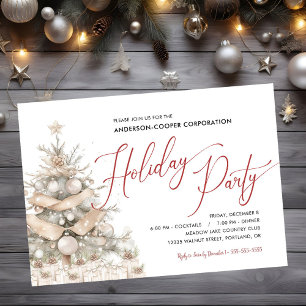 Invitation Fête de vacances Russe de l'arbre de Noël
